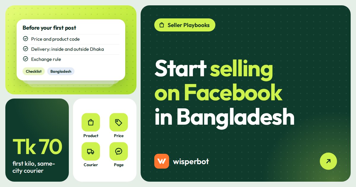 Cover graphic reading How to start an online business in Bangladesh on Facebook